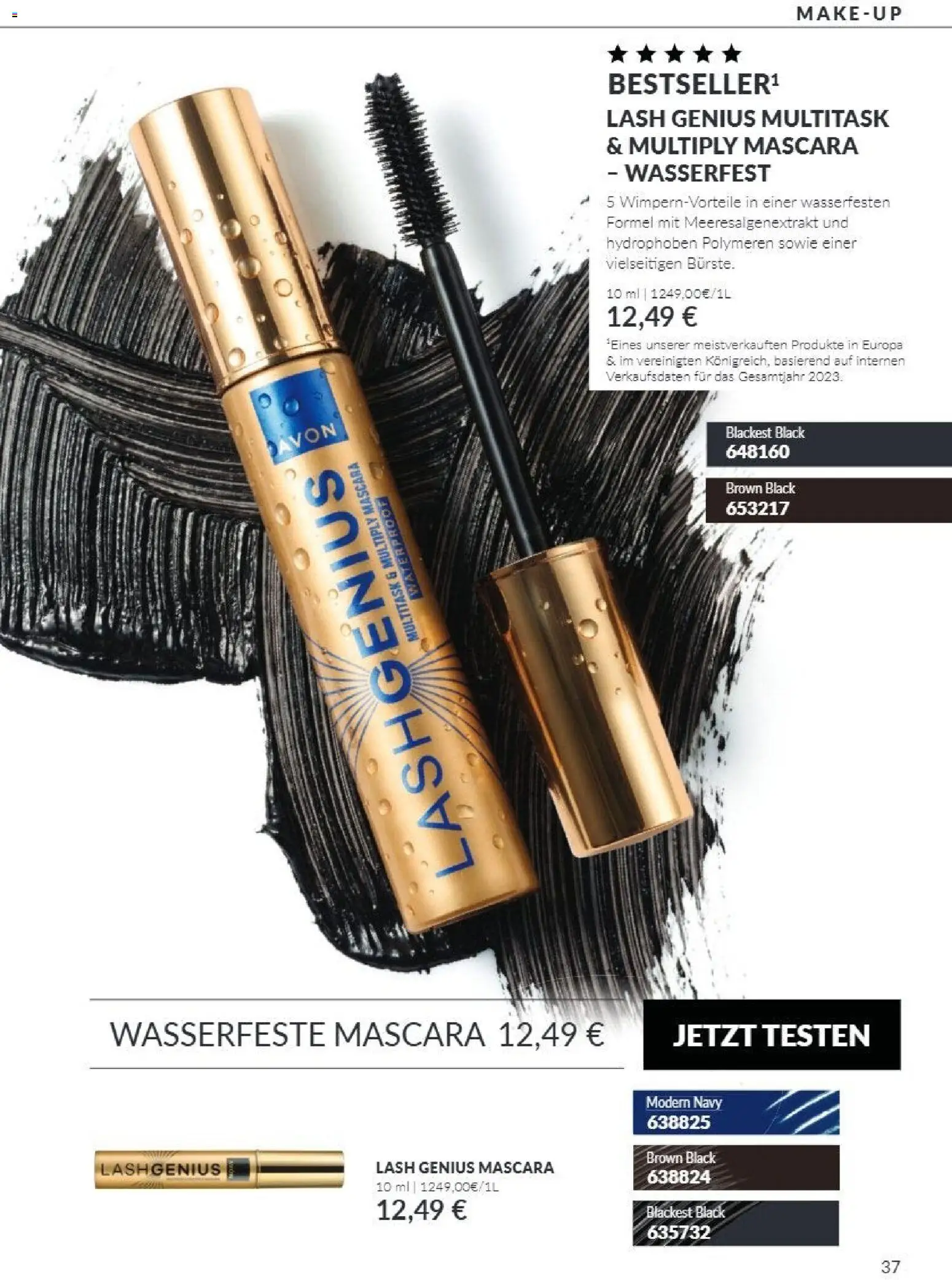 AVON Katalog Oktober 2026 – gültig ab 01.10.2026 | Seite: 37 | Produkte: Mascara