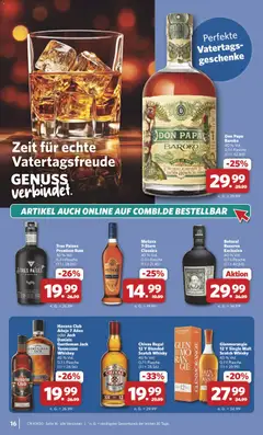 Combi Prospekt 	 ab 11.05.2026 gültig | Seite: 16 | Produkte: Havana club, Regal, Rum, Whiskey