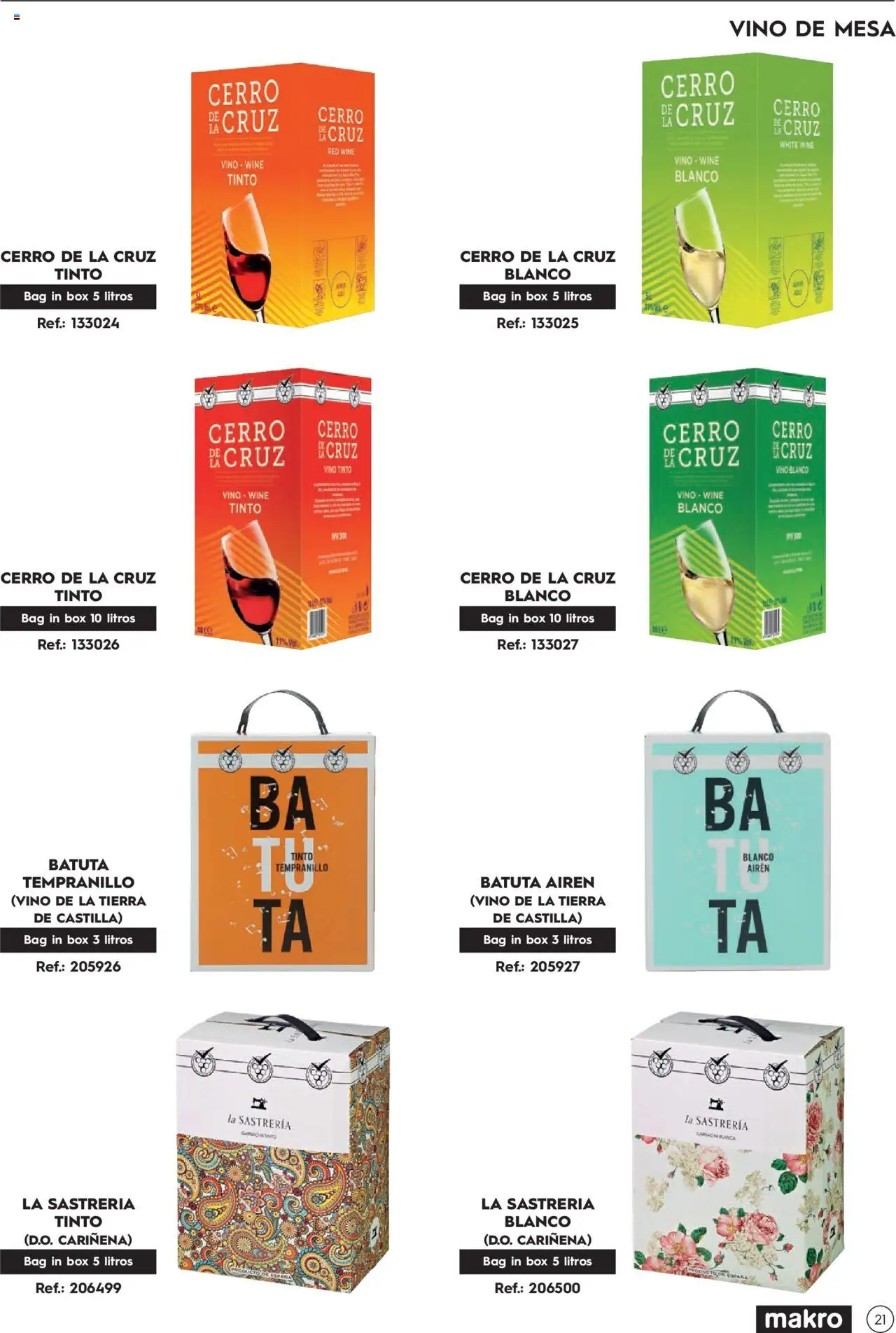 Makro Guia de vinos │ válido desde el 02/01/2025 | Página: 21 | Productos: Vino, Mesa