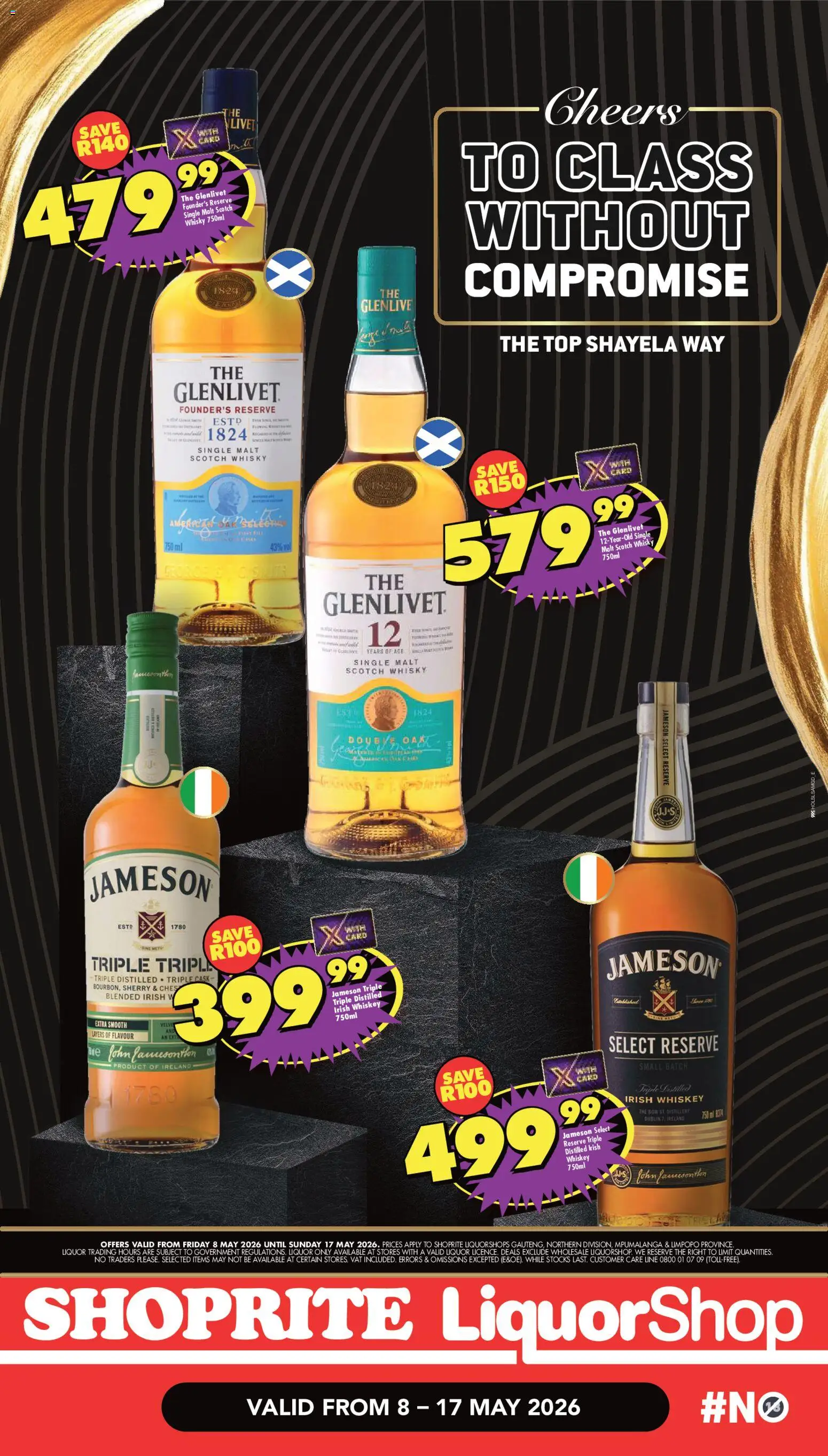 New Shoprite catalogue – valid from 08.05.2026 | Page: 6 | Products: Whiskey