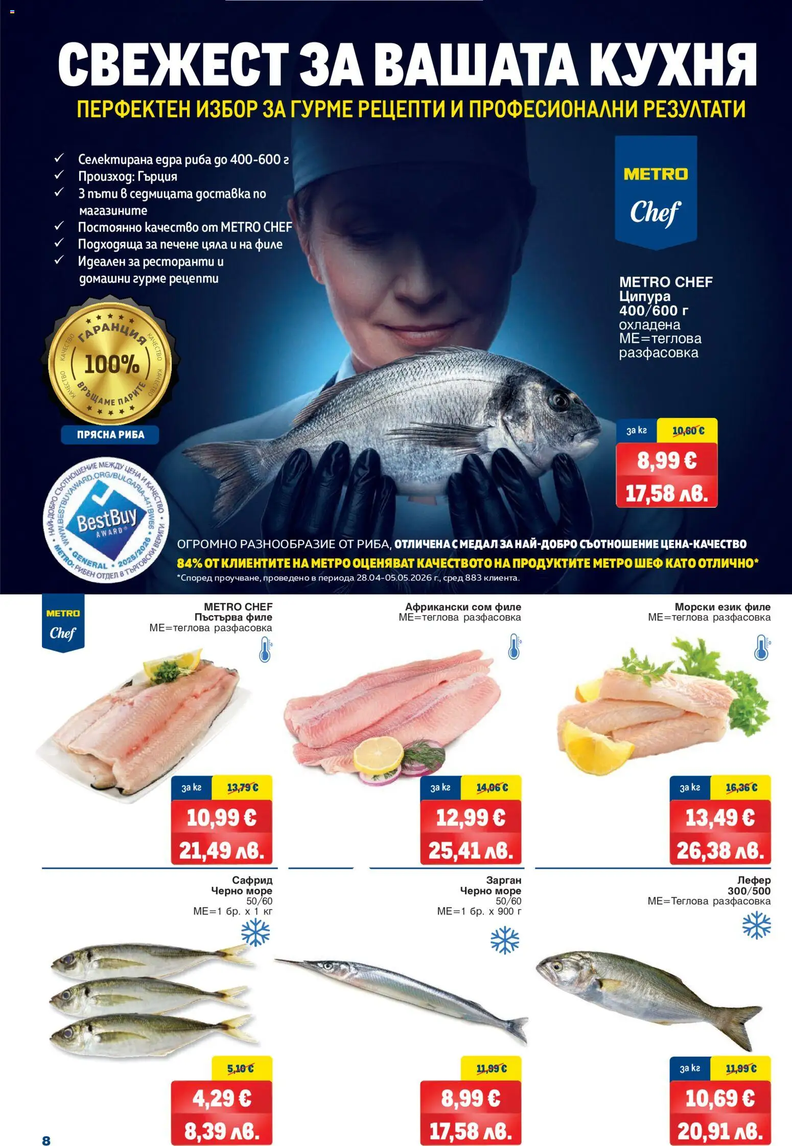 {H1} | Страница: 8 | Продукти: Риба, Ципура, Сом, Филе