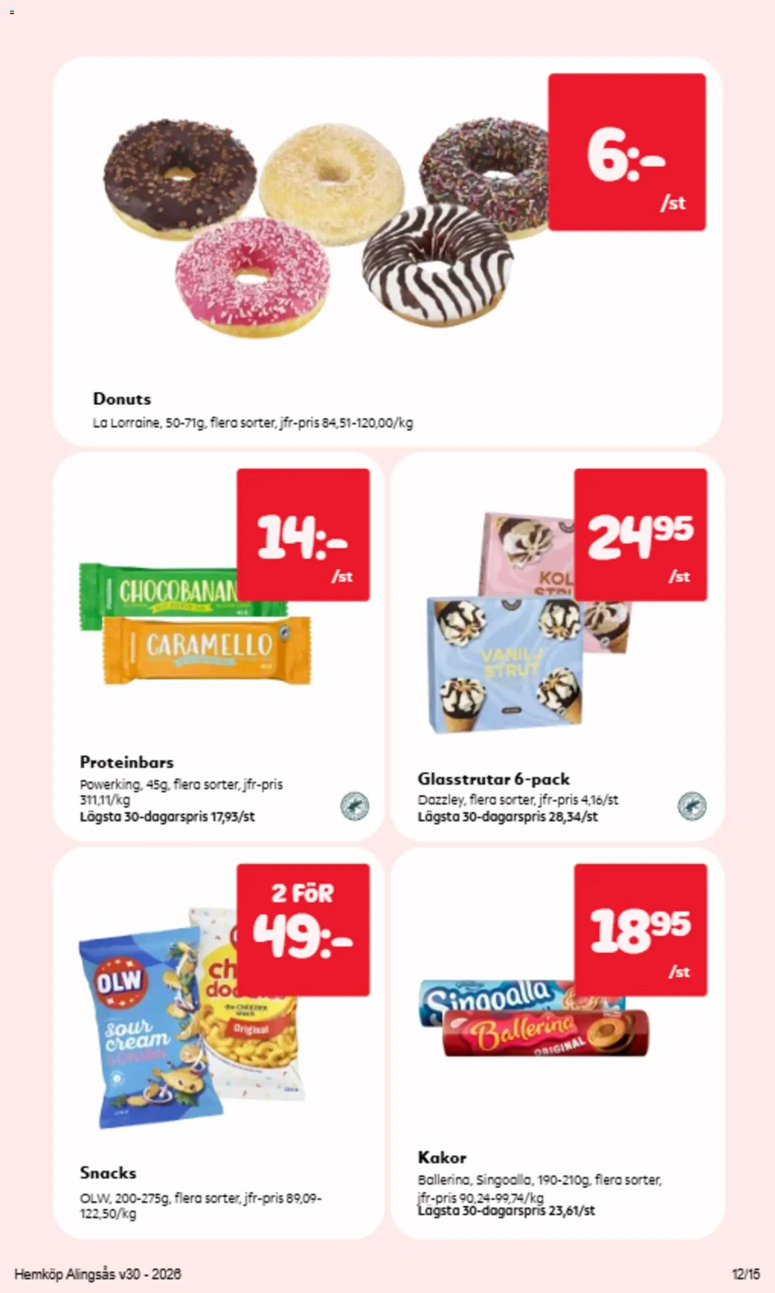 Hemköp reklamblad aktuell från 20/07/2026 | Sida: 8 | Produkter: Ballerina