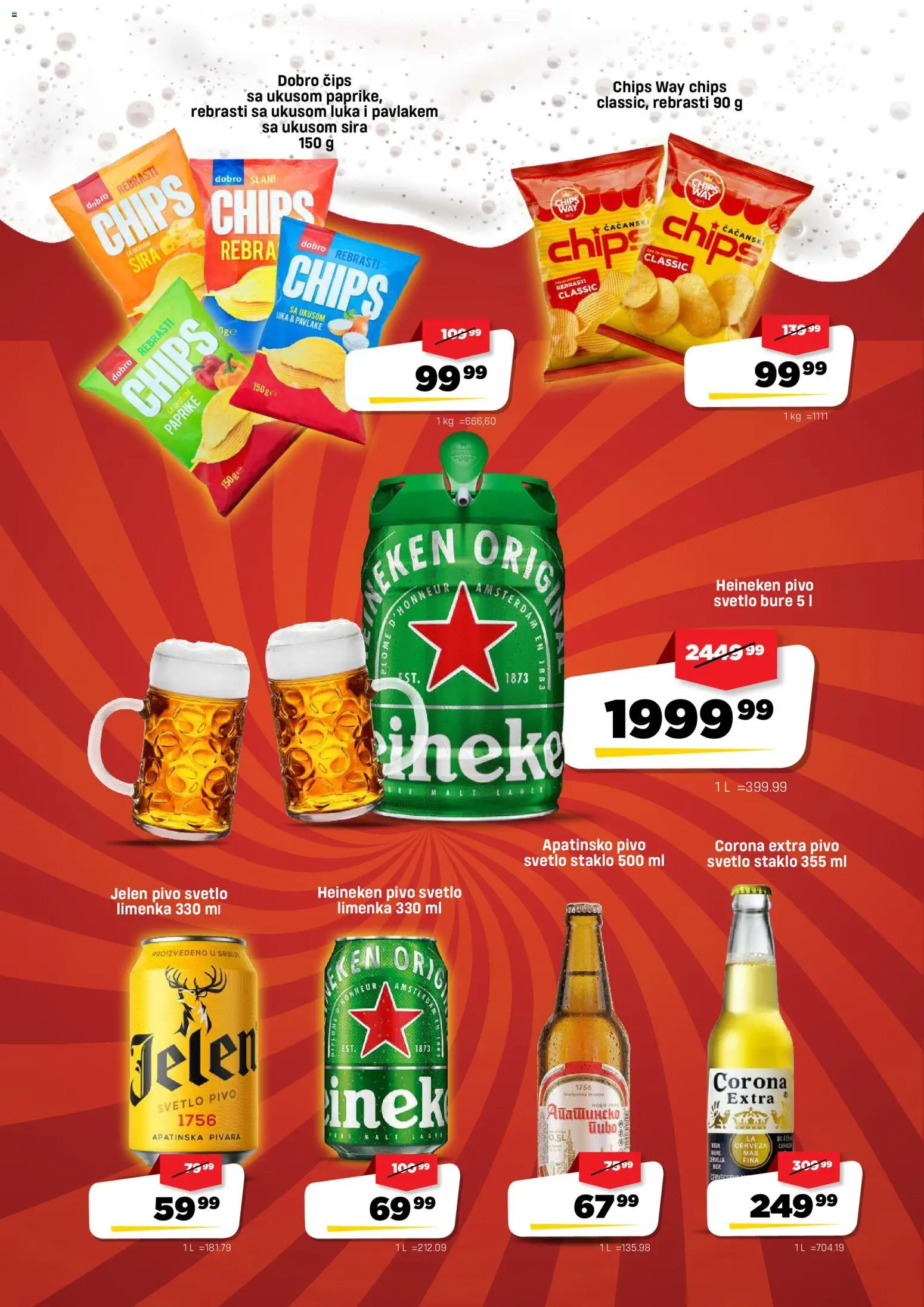 DIS katalog - važi od 06.06.2026 | Strana: 12 | Proizvode: Čips, Heineken, Bure, Pivo