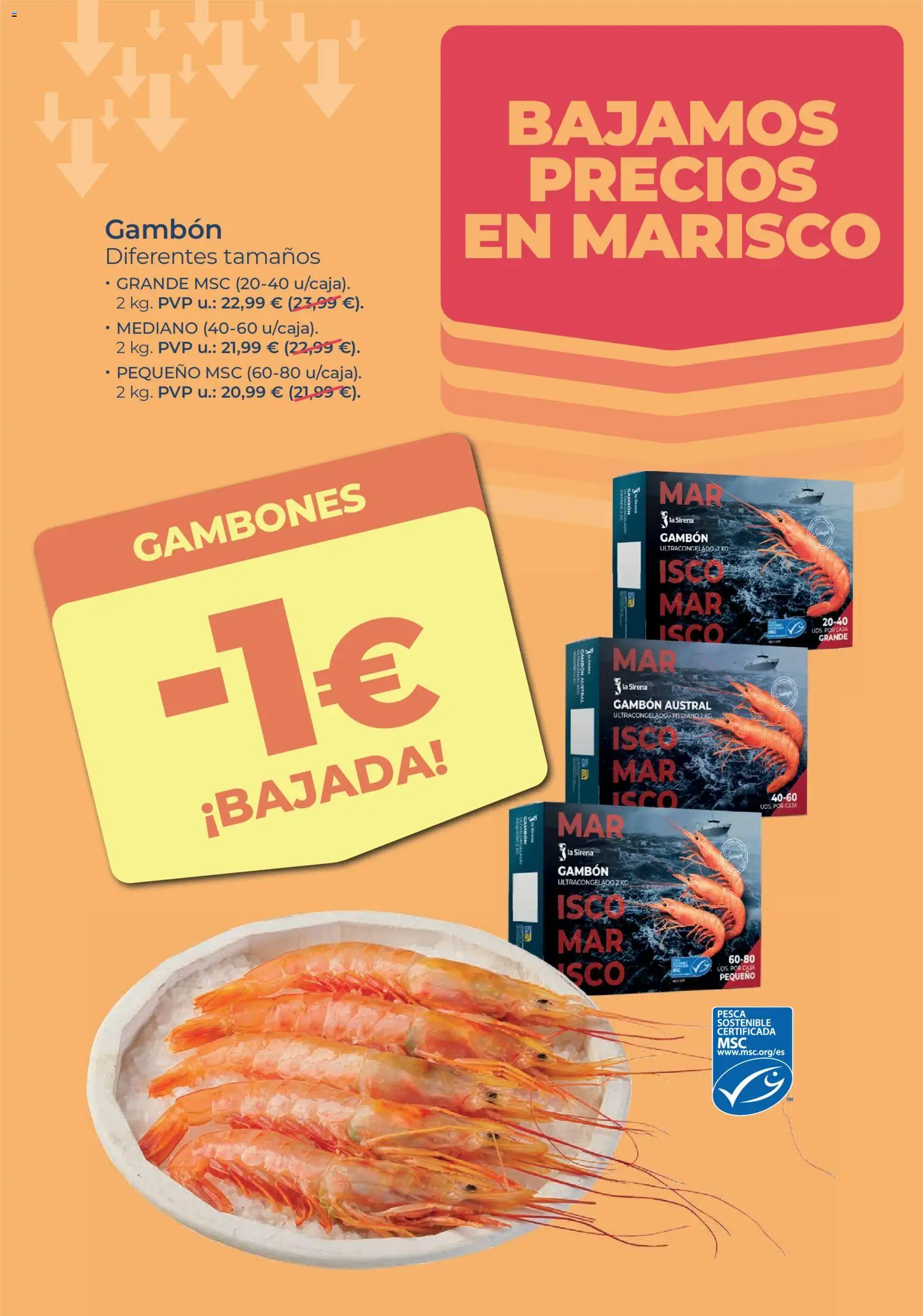La Sirena Bajamos los precios en marisco │ válido desde el 29/10/2026 | Página: 3