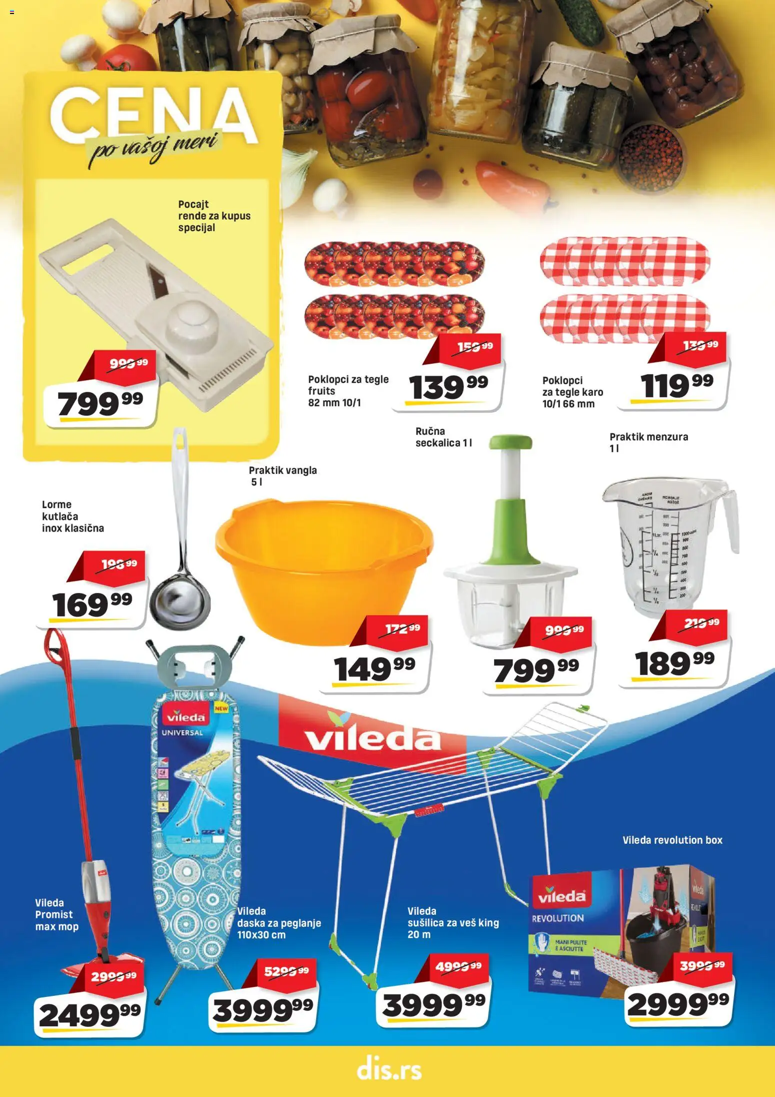 Super DIS katalog - važi od 01.09.2026 | Strana: 20 | Proizvode: Mop, Kupus, Rende, Sušilica za veš