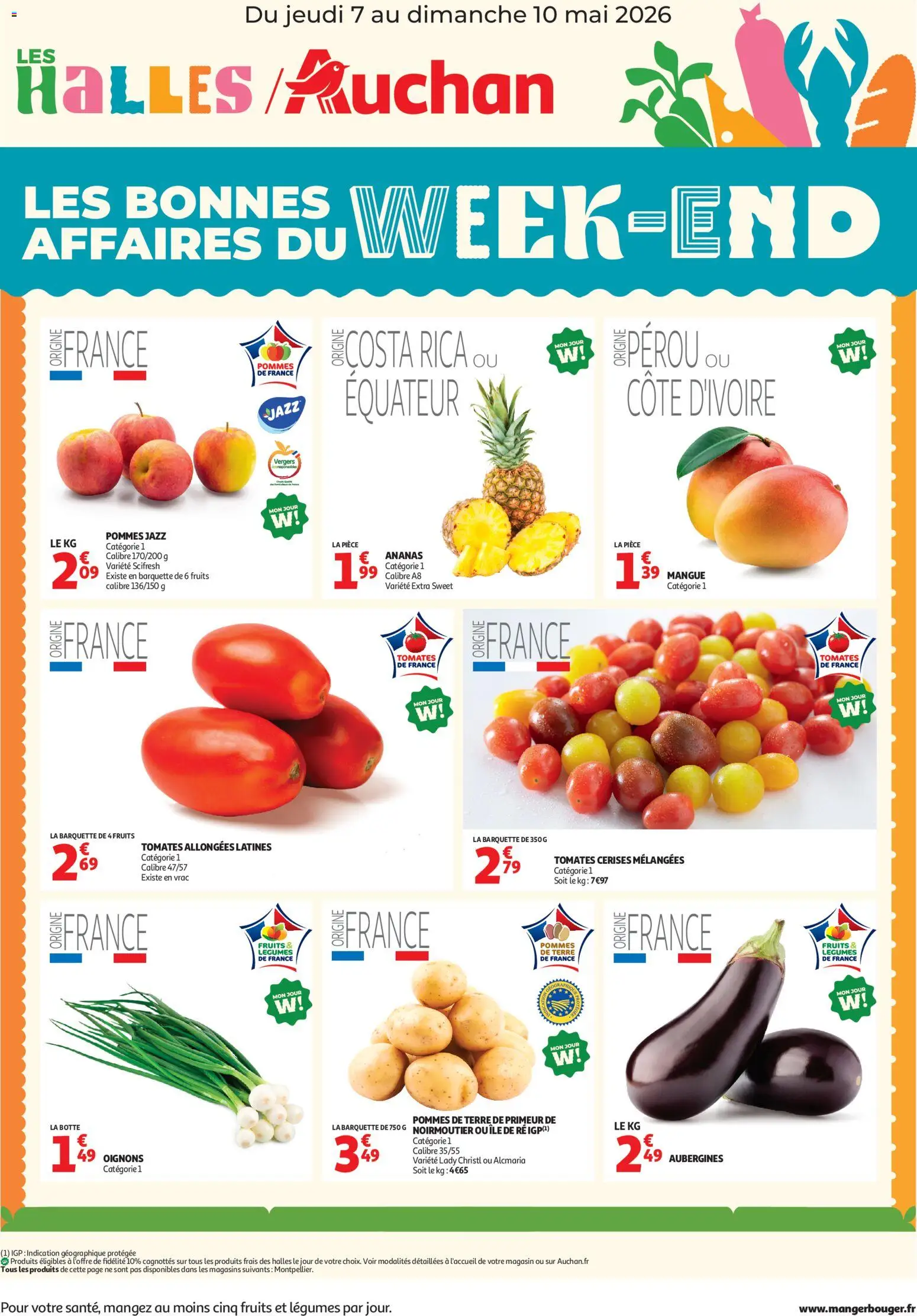 {H1} | Page: 1 | Produits: Mangue, Cerises, Pommes, Pommes de terre