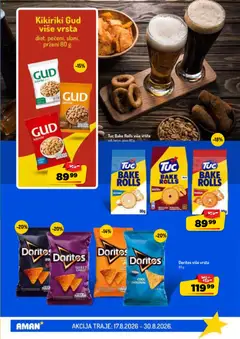 GUD Kikiriki, Kikiriki Gud više vrsta diet, pečeni, slani, prženi 80 g - pregled Aman kataloga - važi od 17.08.2026 | Strana: 25