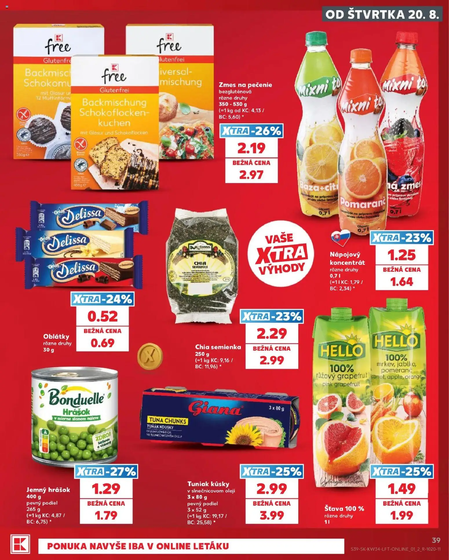 Kaufland SK akciós ujság - amely érvényes a következő dátumtól: 2026.08.20. | Oldal: 39