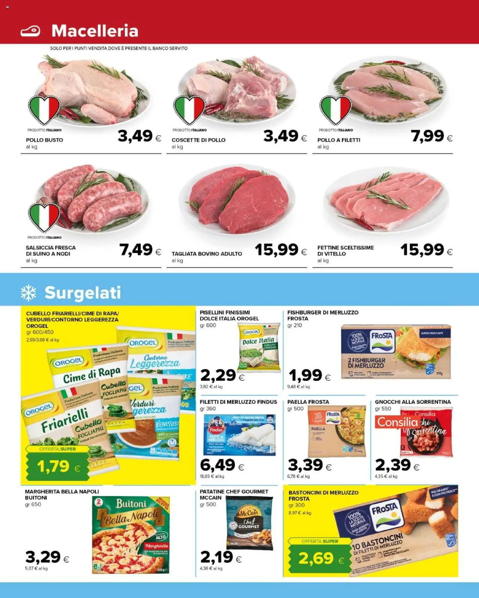 Volantino Tigre del 28/09/2026 | Pagina: 4 | Prodotti: Verdure, Salsiccia, Vitello, Gnocchi