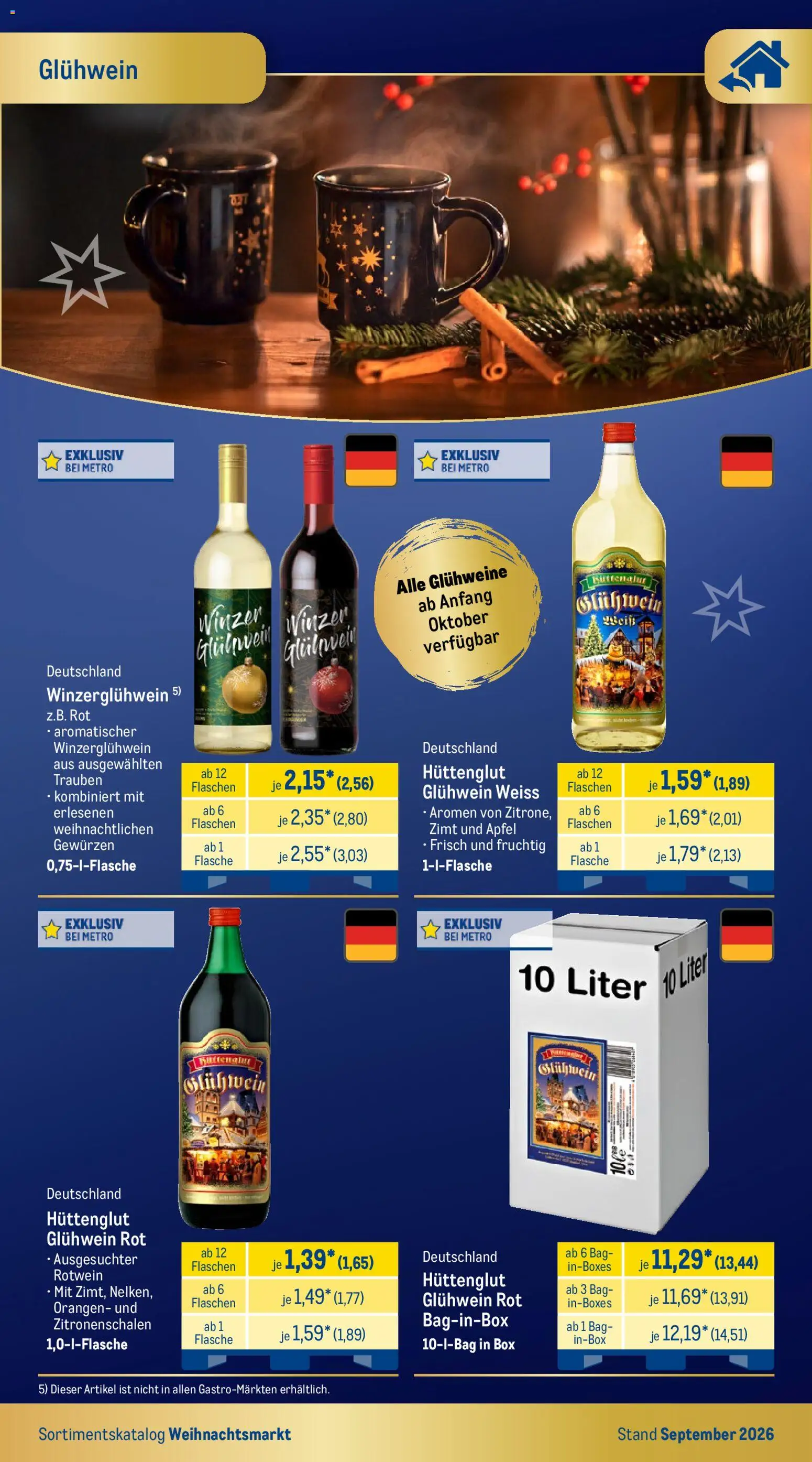 Metro Weihnachtsmarkt – gültig ab 01.09.2026 | Seite: 2 | Produkte: Trauben, Box, Äpfel, Orangen