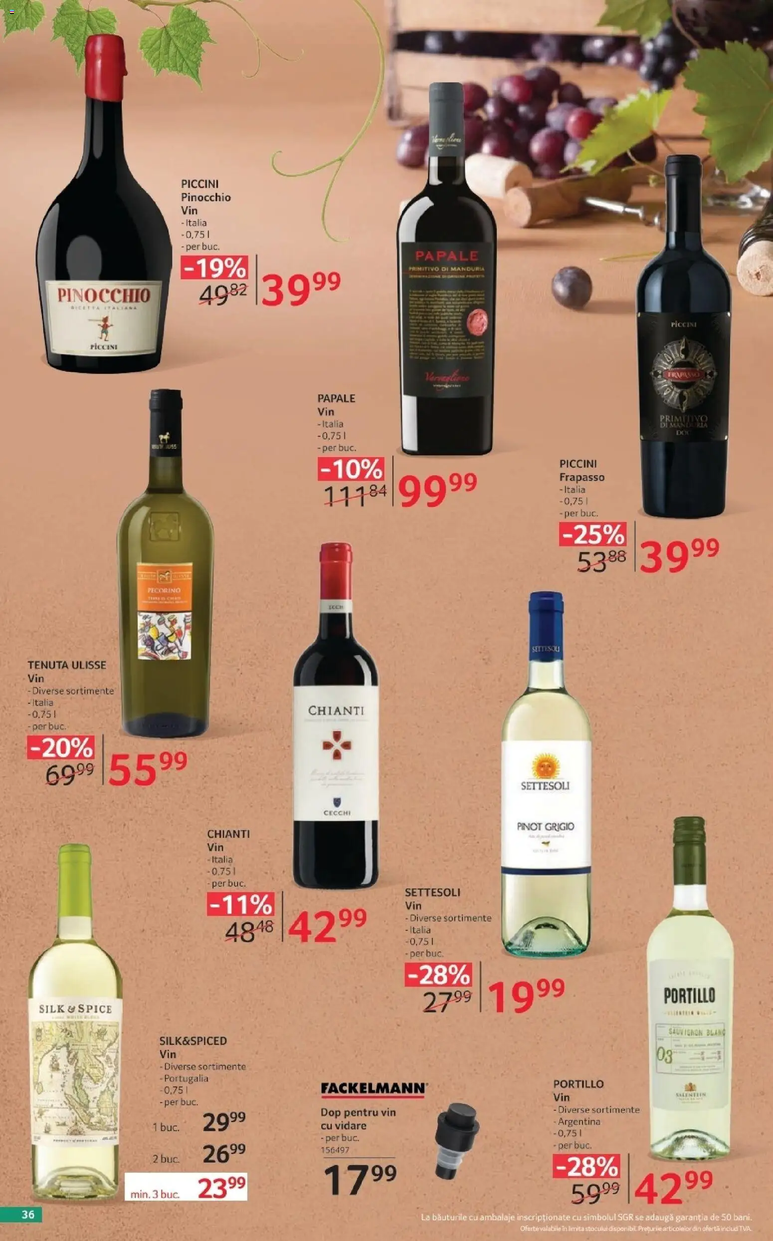 Noul catalog Selgros – valabil de la 02.10.2026 | Pagină: 36 | Produse: Vin, Sauvignon