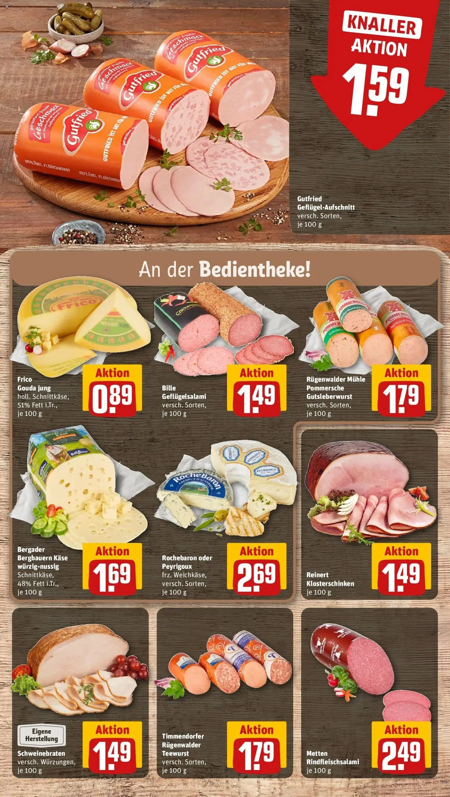 REWE Prospekt ab 21.09.2026 zum Blättern » Angebote | Seite: 16 | Produkte: Mühle, Käse, Gouda