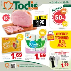 Anteprima del volantino Todis volantino Rione valido a partire dal 23/07/2026