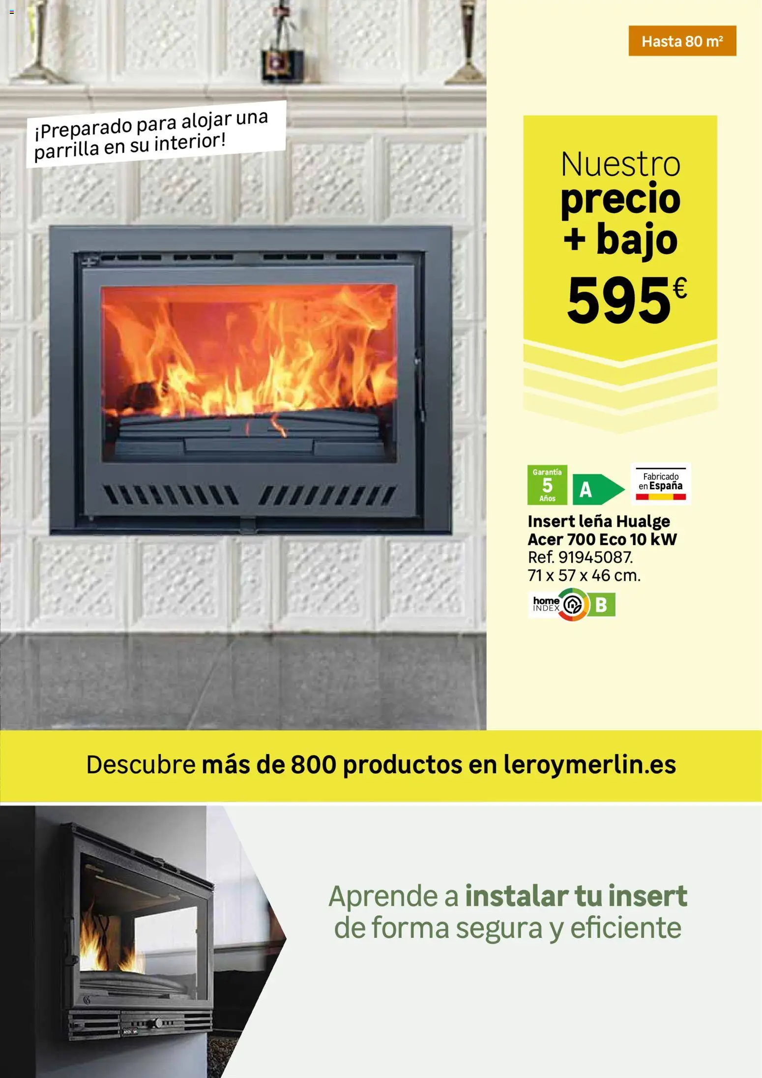 Leroy Merlin Calor en casa y mucho ahorro │ válido desde el 20/10/2026 | Página: 19 | Productos: Parrilla, Leña