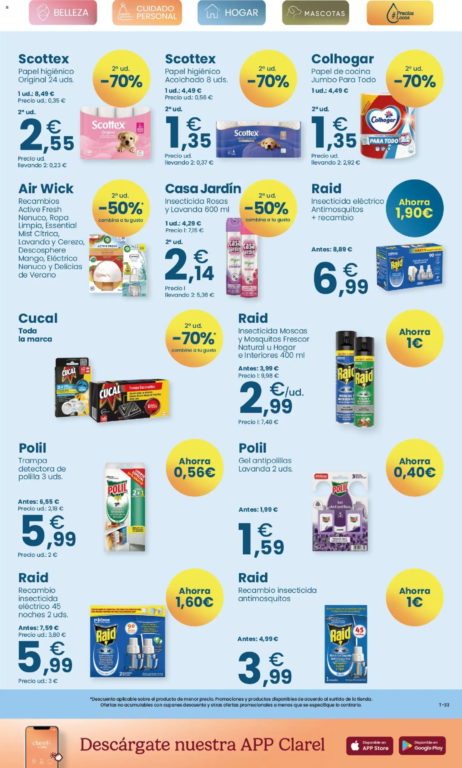 Clarel - folleto │ válido desde el 05/08/2026 | Página: 9 | Productos: Papel higienico, Ropa, Cocina