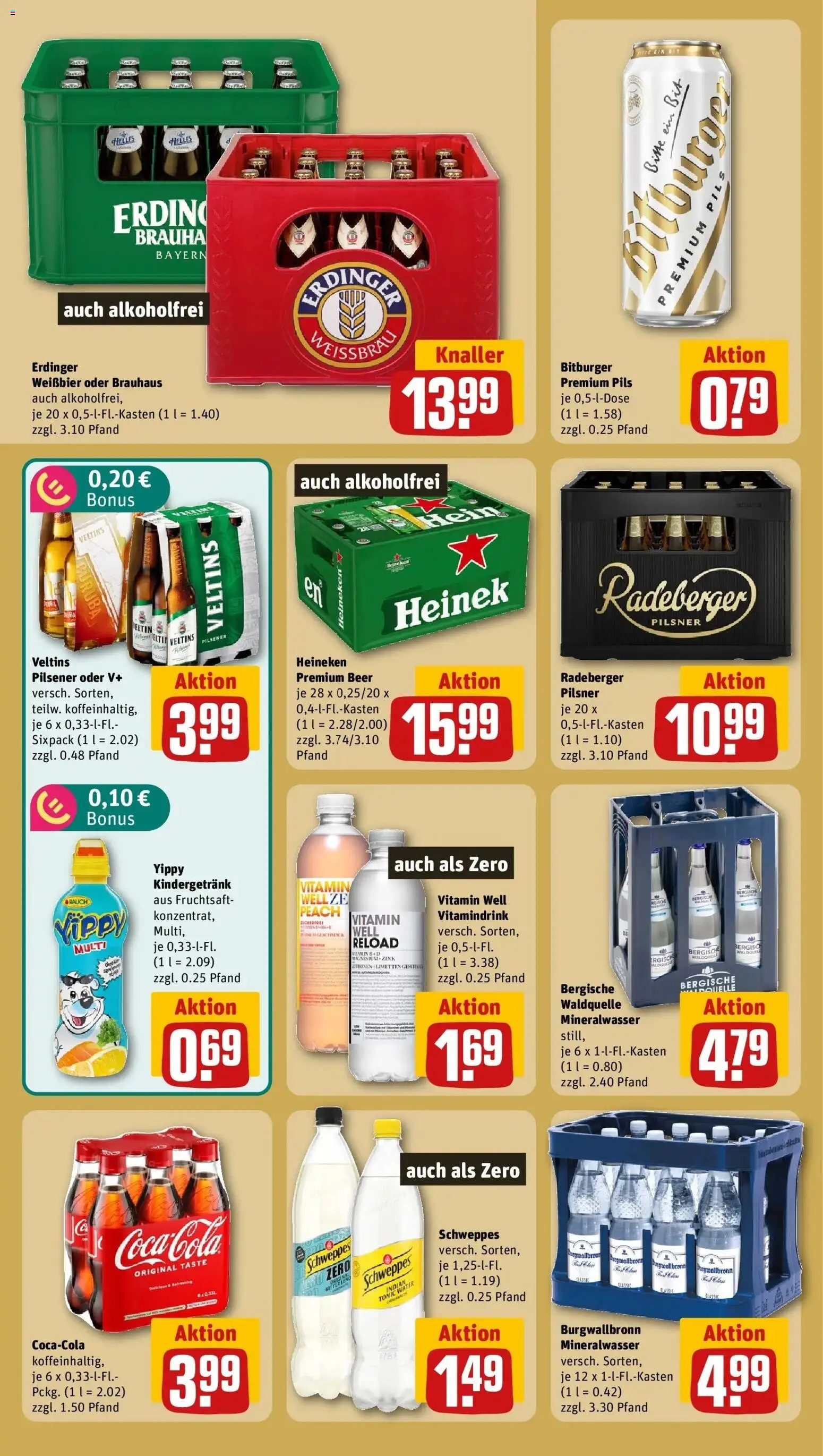 REWE Prospekt ab 17.08.2026 zum Blättern » Angebote | Seite: 15 | Produkte: Cola, Pils, Heineken, Fruchtsaft