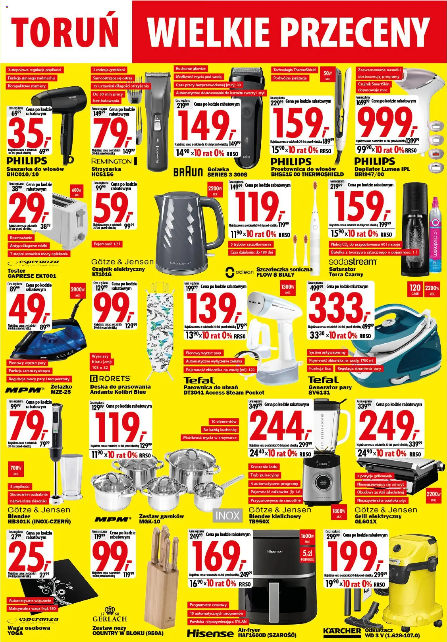 Mediaexpert promocje - Wielkie przeceny Toruń od 10.08.2026 | Strona: 6 | Produkty: Waga, Suszarka do włosów, Toster, Blender kielichowy