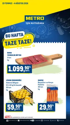 29 Temmuz 2026 tarihinden itibaren geçerli olan Metro kataloğu önizlemesi