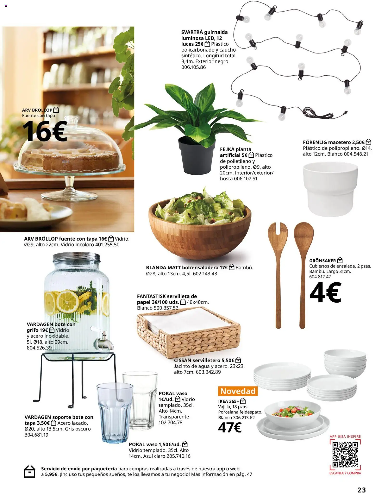 IKEA - IKEA para tu negocio │ válido desde el 01/09/2026 | Página: 23 | Productos: Té, Macetero, Agua