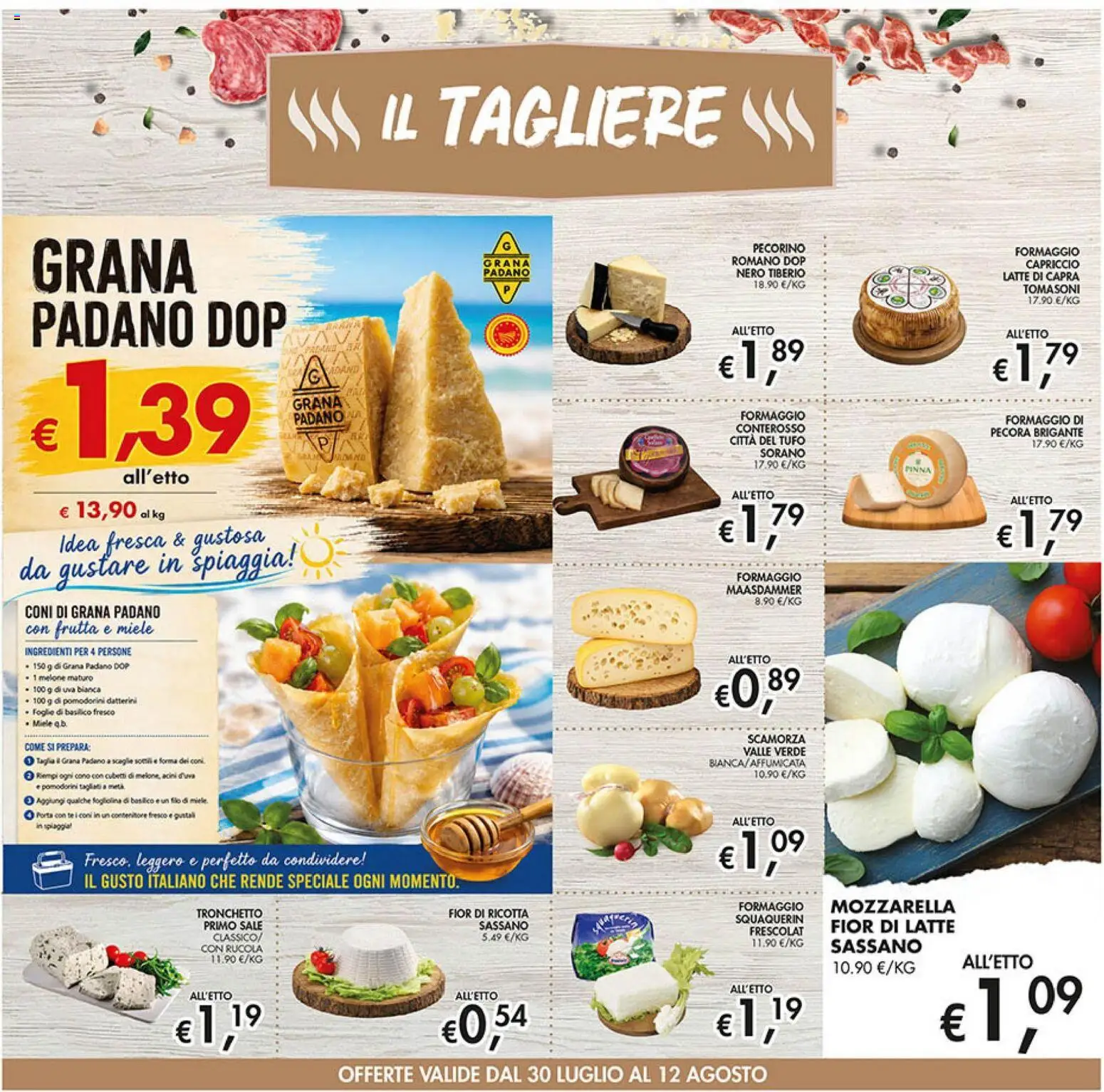 Volantino Coal del 30/07/2026 | Pagina: 6 | Prodotti: Pomodorini, Basilico, Tagliere, Miele