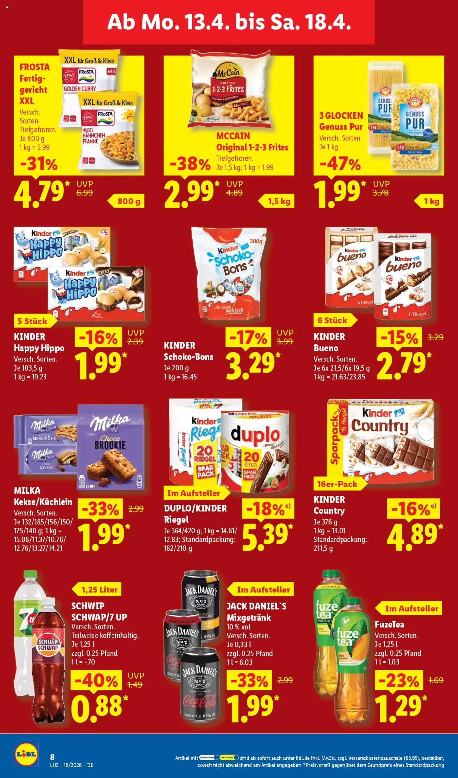 Lidl Prospekt – gültig ab 13.04.2026 | Seite: 14 | Produkte: Sitzgarnitur, Tisch, Batterie, Sonnenschirm