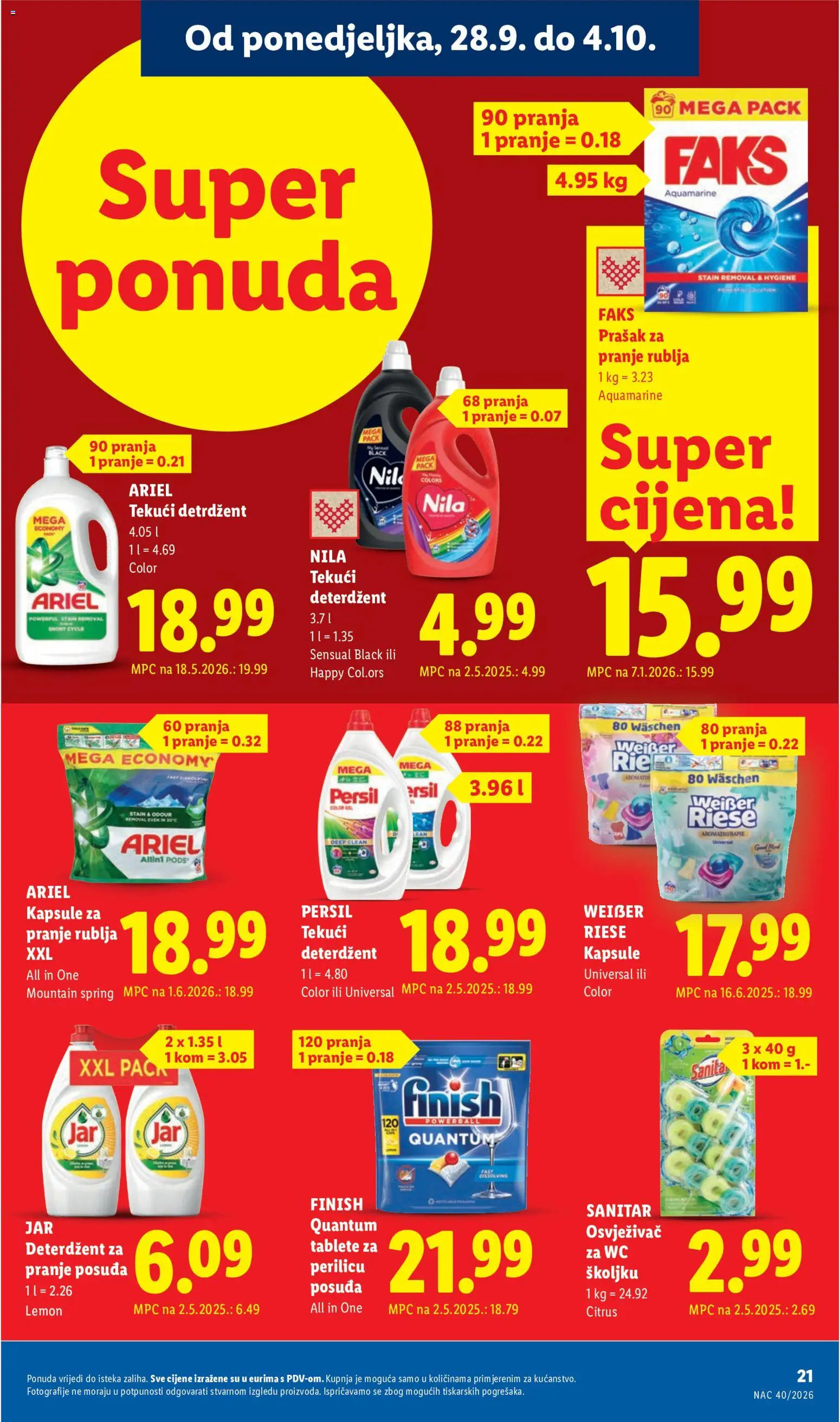 Lidl katalog | vrijedi od 28.09.2026 | Stranica: 21