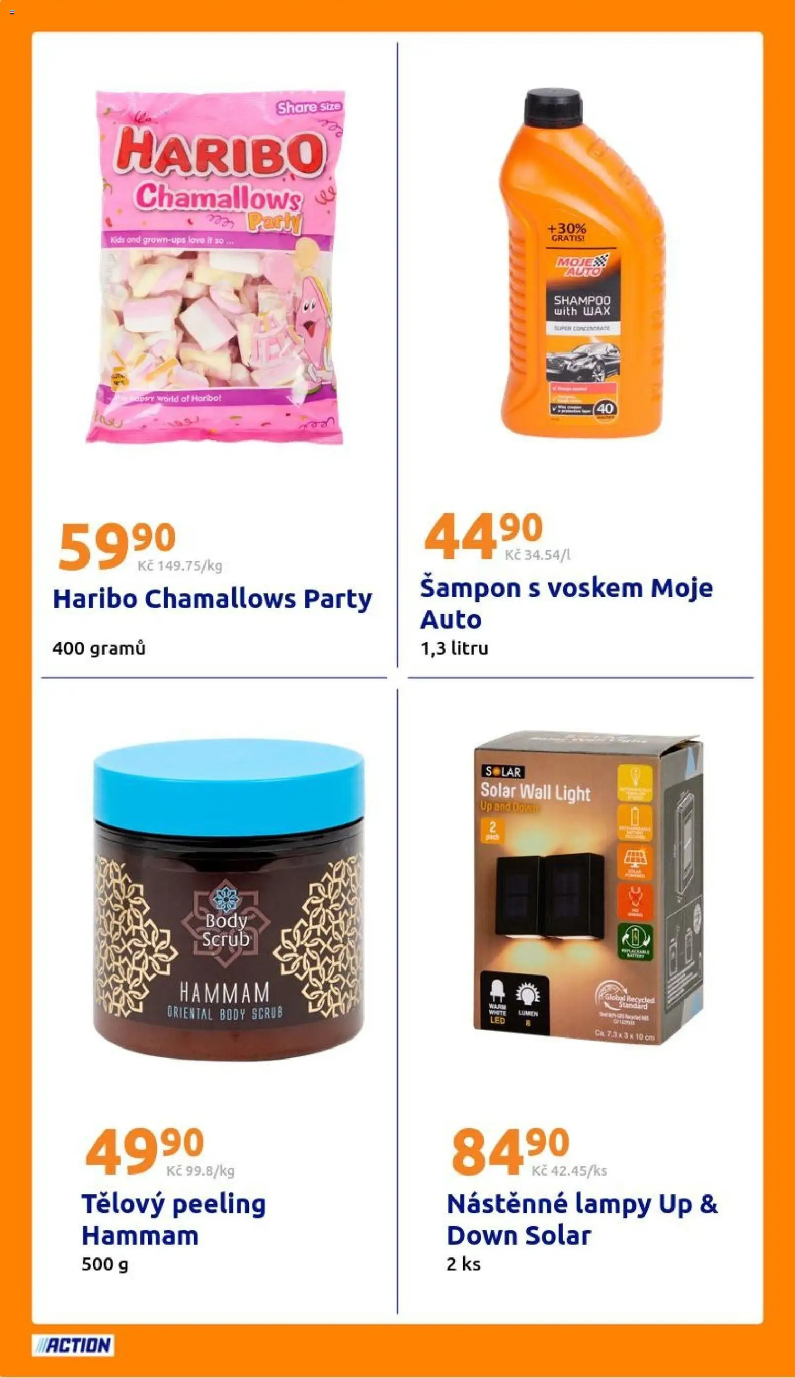 Action leták od 08.07.2026 | Strana: 24 | Produkty: Haribo, Body, Šampon, Peeling