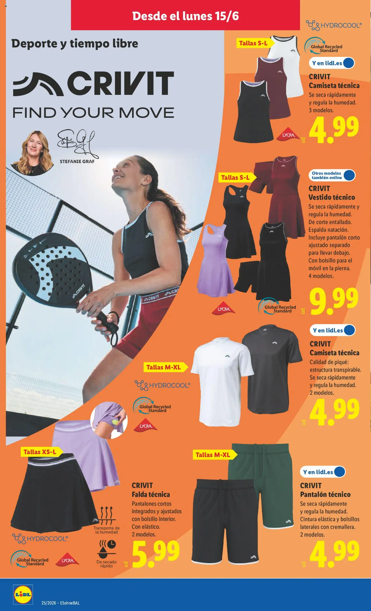 Lidl folleto de bazar │ válido desde el 15.06.2026 | Página: 14 | Productos: Pantalones, Pantalón corto