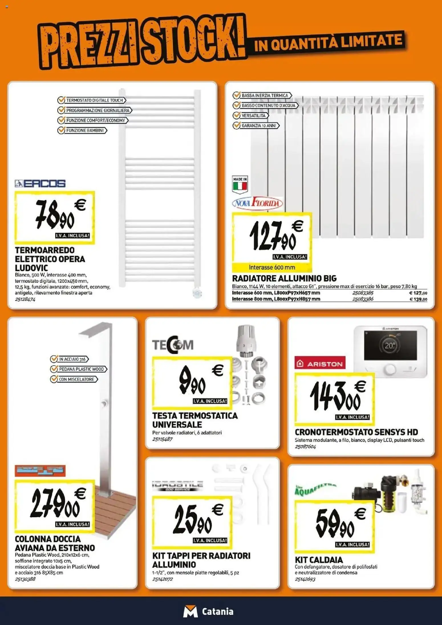 Volantino TECNOMAT del 27/08/2026 | Pagina: 6 | Prodotti: Basso, Miscelatore, Alluminio, Doccia