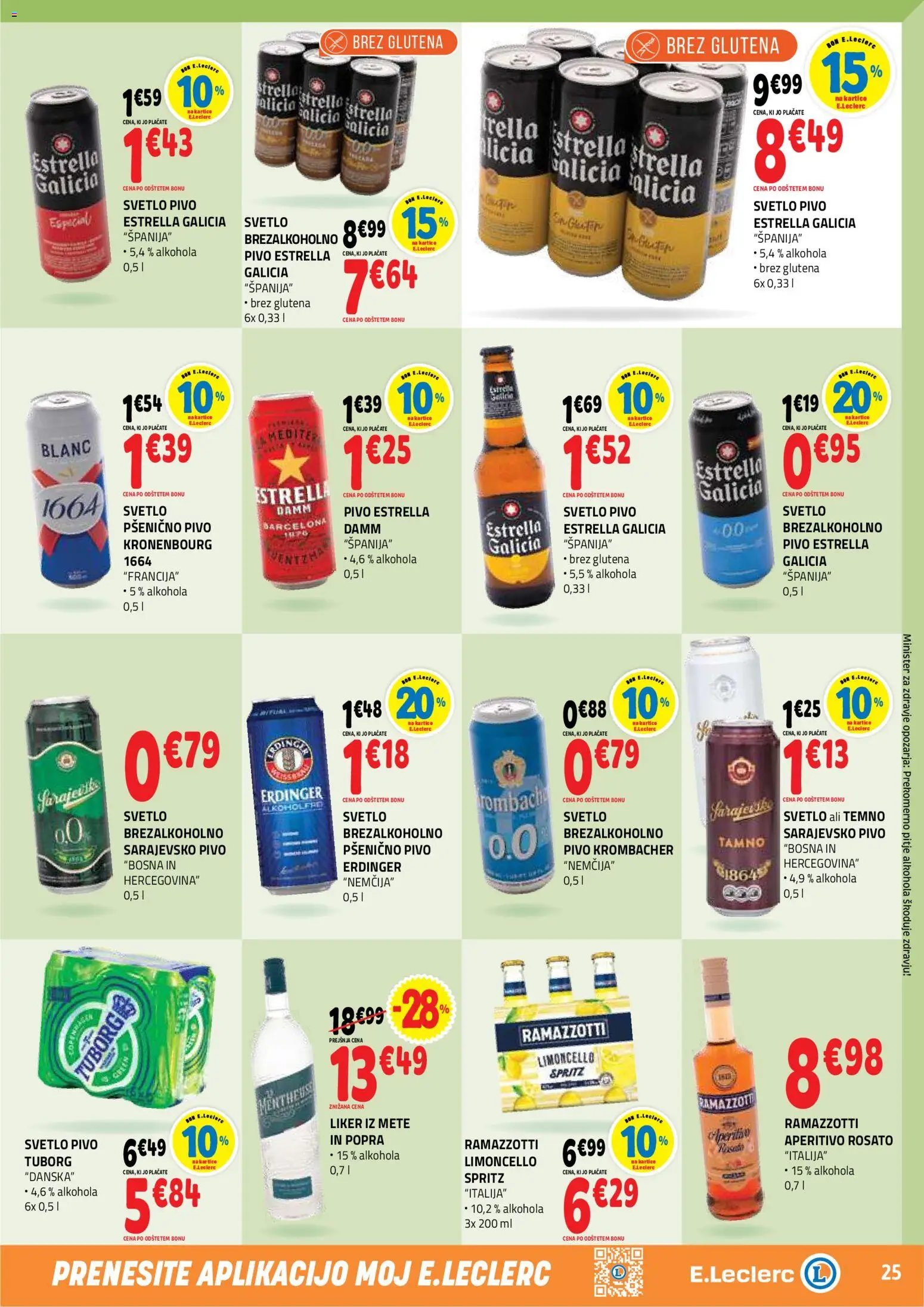 Novi E.leclerc katalog ponudbe – veljaven od 05.08.2026 | Stran: 25 | Izdelki: Pivo