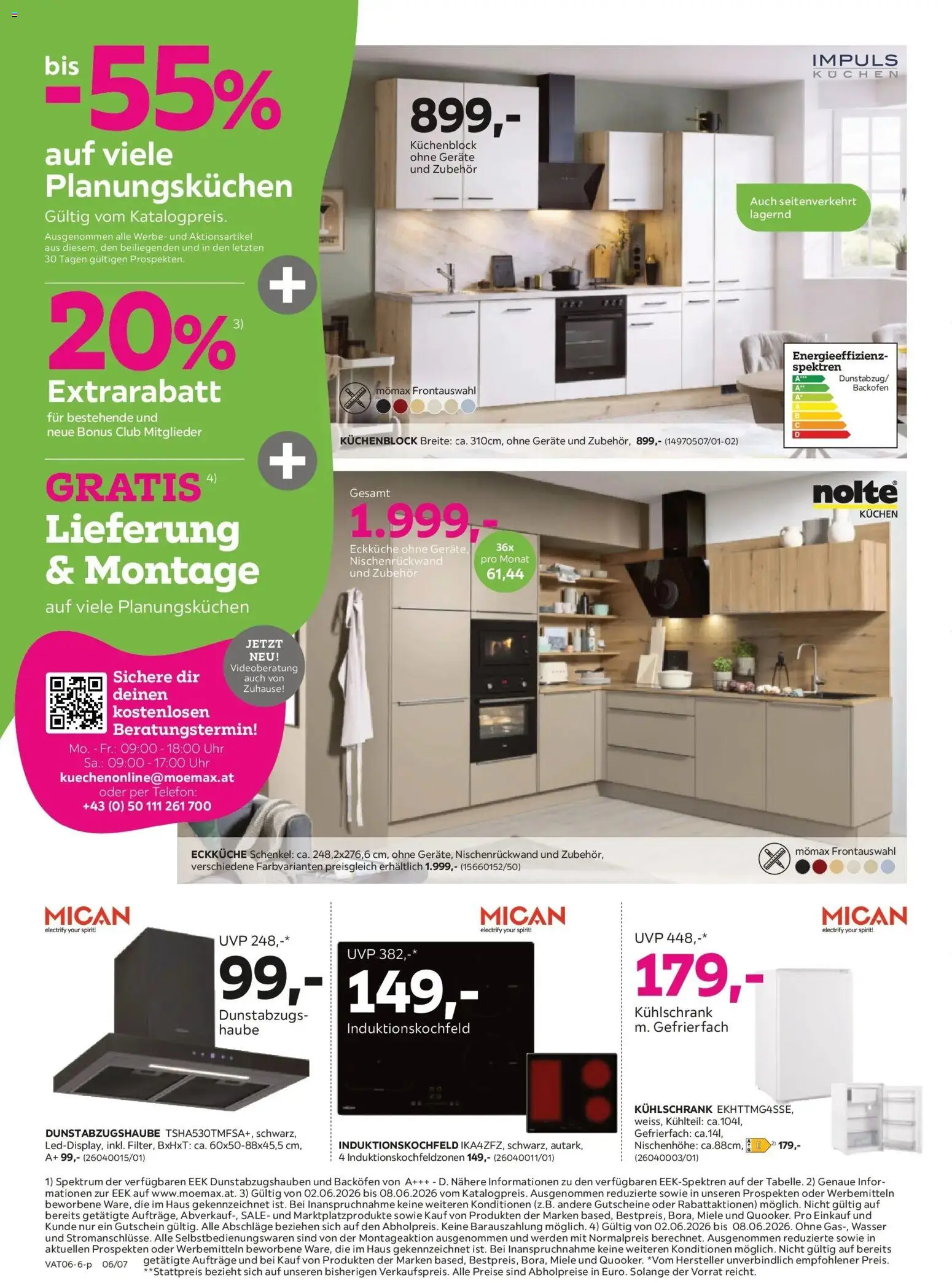 Mömax Ansfelden, Bruck An Der Mur, Villach gültig ab 01.06.2026 | Seite: 6 | Produkte: Wasser, Telefon, Uhr, Kühlschrank