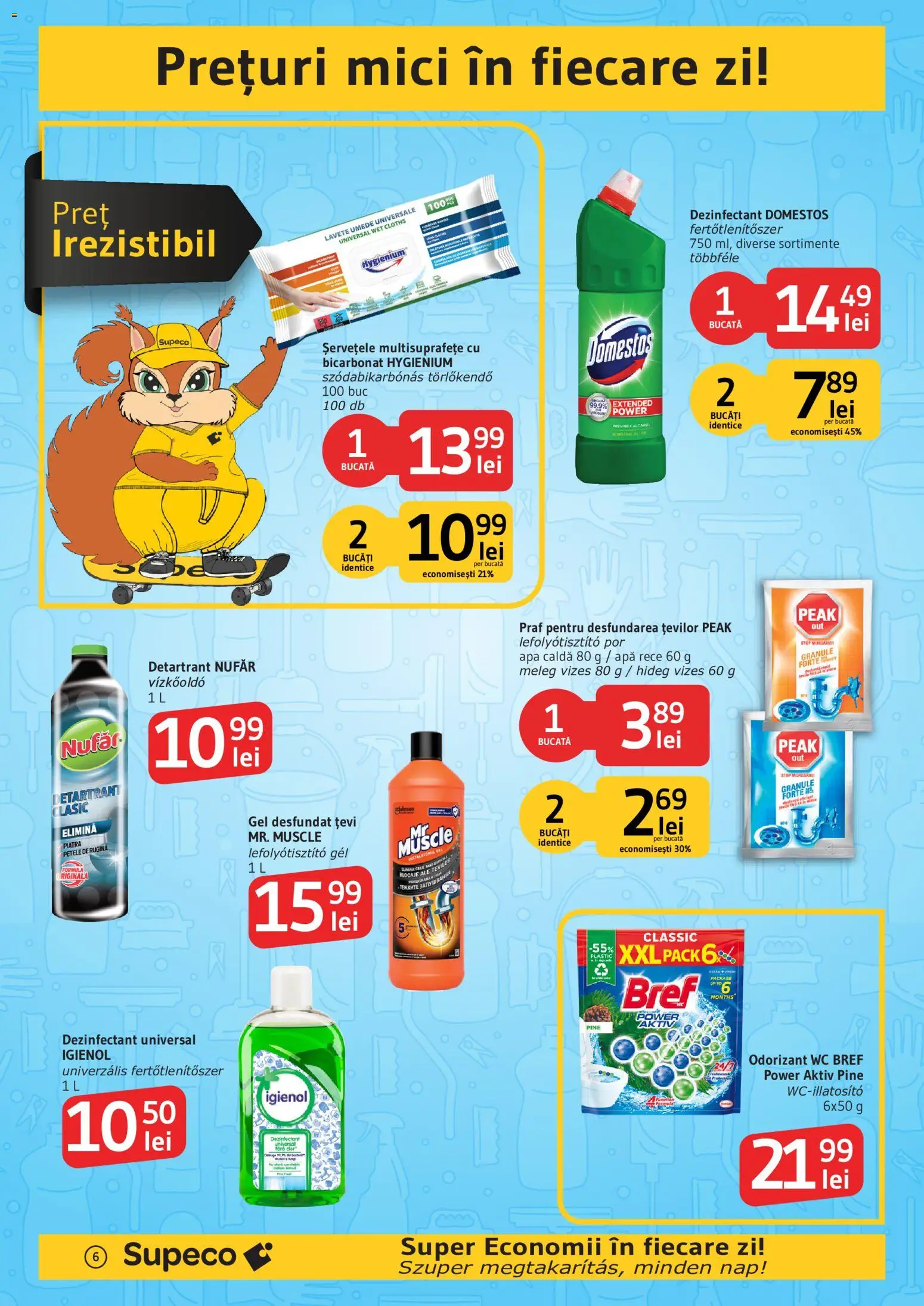 Noul catalog Supeco – valabil de la 16.07.2026 | Pagină: 6 | Produse: Mici, Lavete, Apă