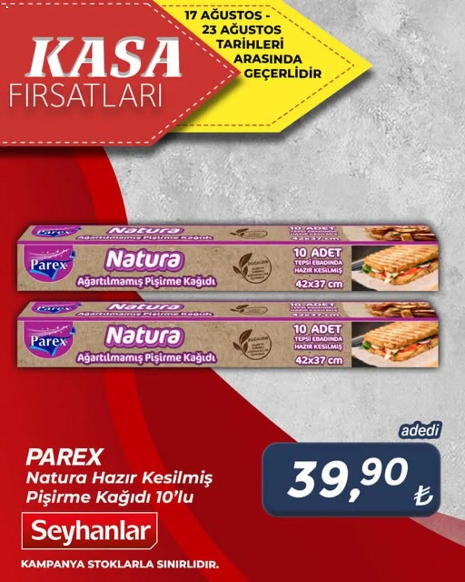 Seyhanlar Market - Katalog Kasa Fırsatları - 17 Ağustos 2026 tarihinden itibaren geçerlidir | Sayfa: 3