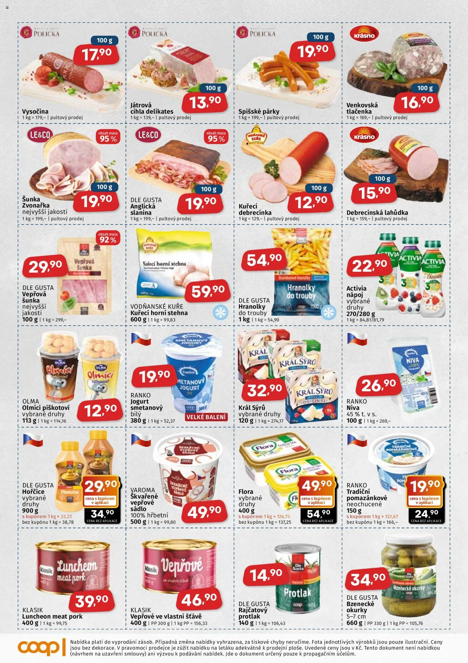 Coop leták - Východočeský region od 07.10.2026 | Strana: 2 | Produkty: Polička, Vysočina, Niva, Flora