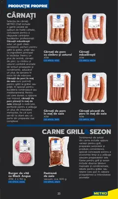 Ofertele Metro valabile de la 03.06.2025 | Pagină: 33 | Produse: Grătar, Burger, Cârnați, Usturoi