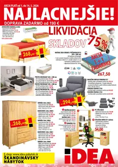 IDEA nábytok leták platný od 01.05.2026
