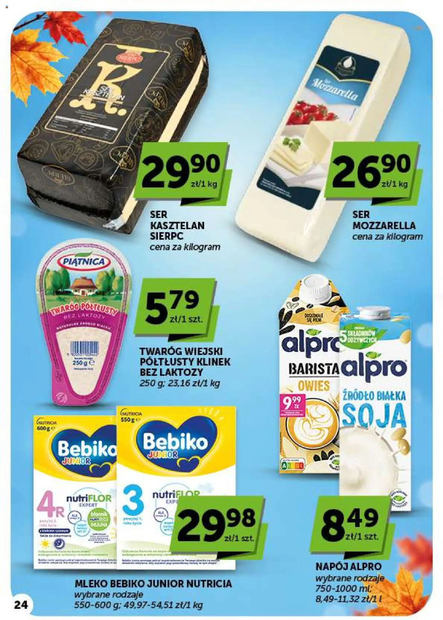 Euro Sklep gazetka od 22.10.2026 | Strona: 24 | Produkty: Alpro, Bebiko, Soja, Twaróg