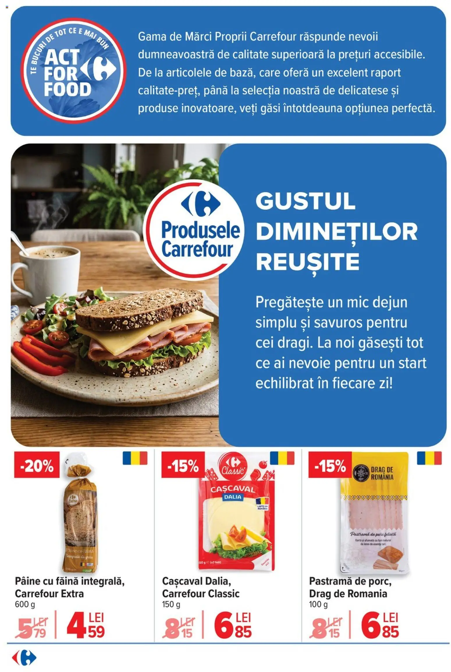 Noul catalog Carrefour – valabil de la 10.06.2026 | Pagină: 9 | Produse: Cașcaval, Pâine, Făină