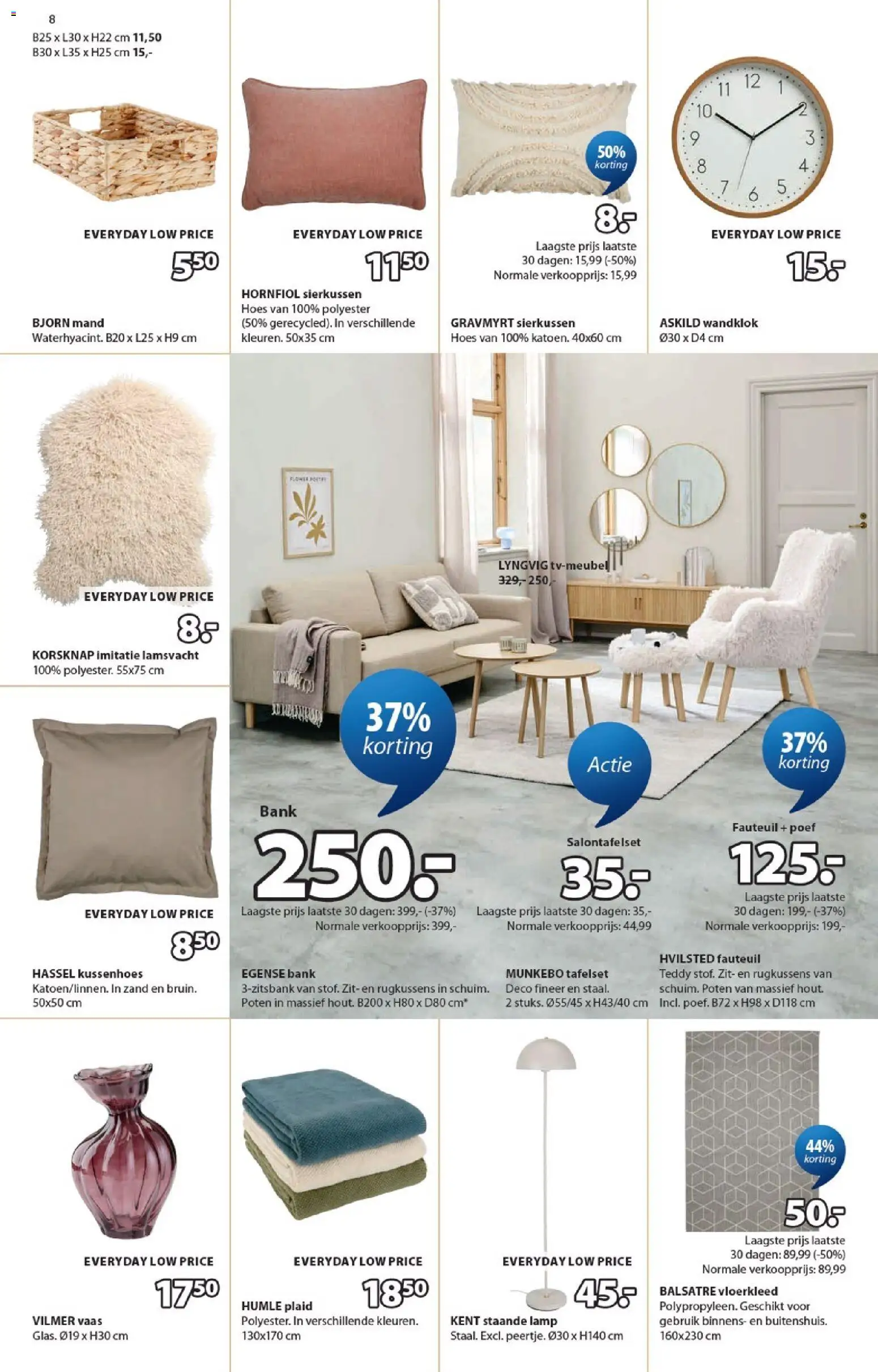 {H1} | Pagina: 8 | Producten: Bank, Fauteuil, Vaas, Lamp