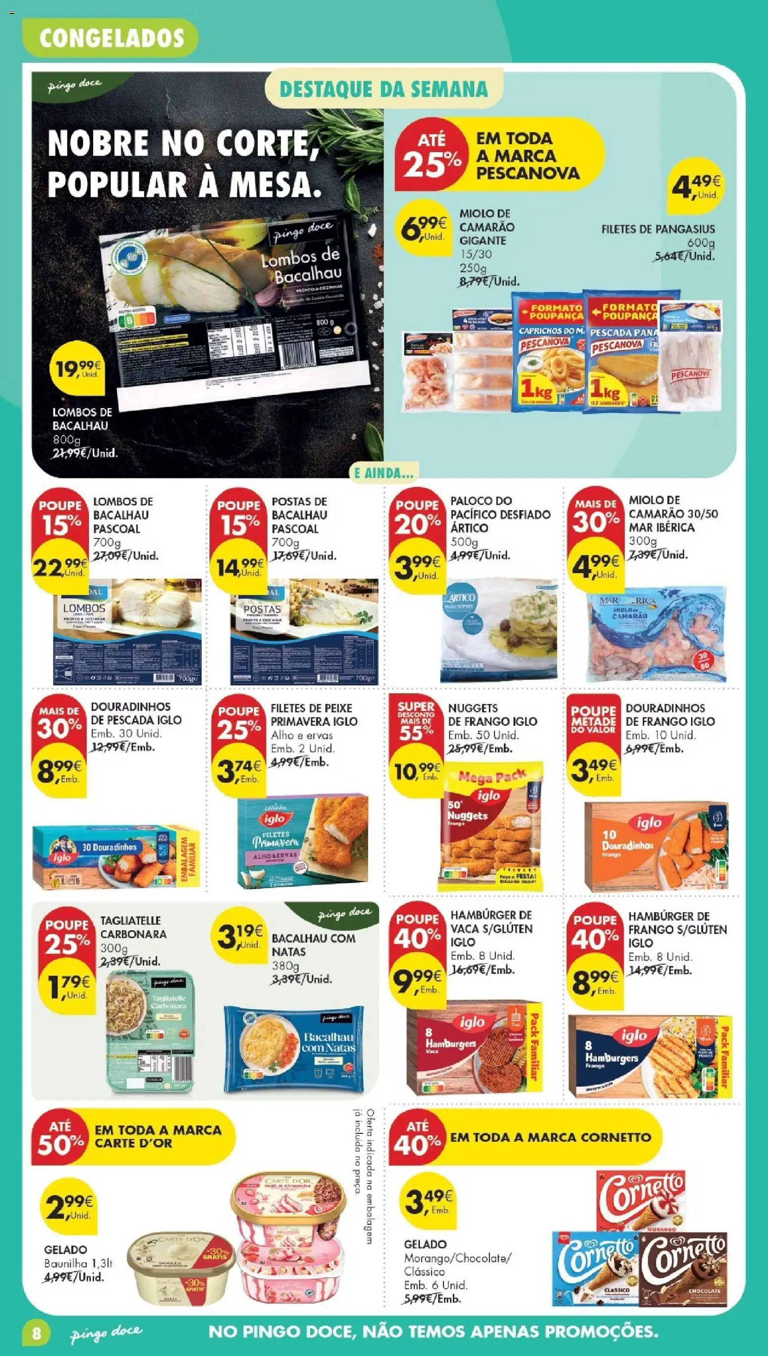 Pingo Doce Poupe Esta Semana Madeira │ válido de 11/08/2026 | Página: 8 | Produtos: Baunilha, Nuggets de frango, Camarão, Alho