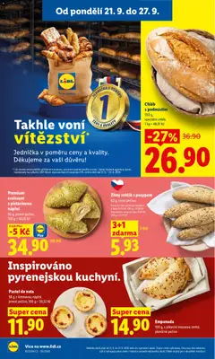 Náhled letáku Chléb s podmáslím, 550 g, speciální chléb od 21.09.2026 | Strana: 16