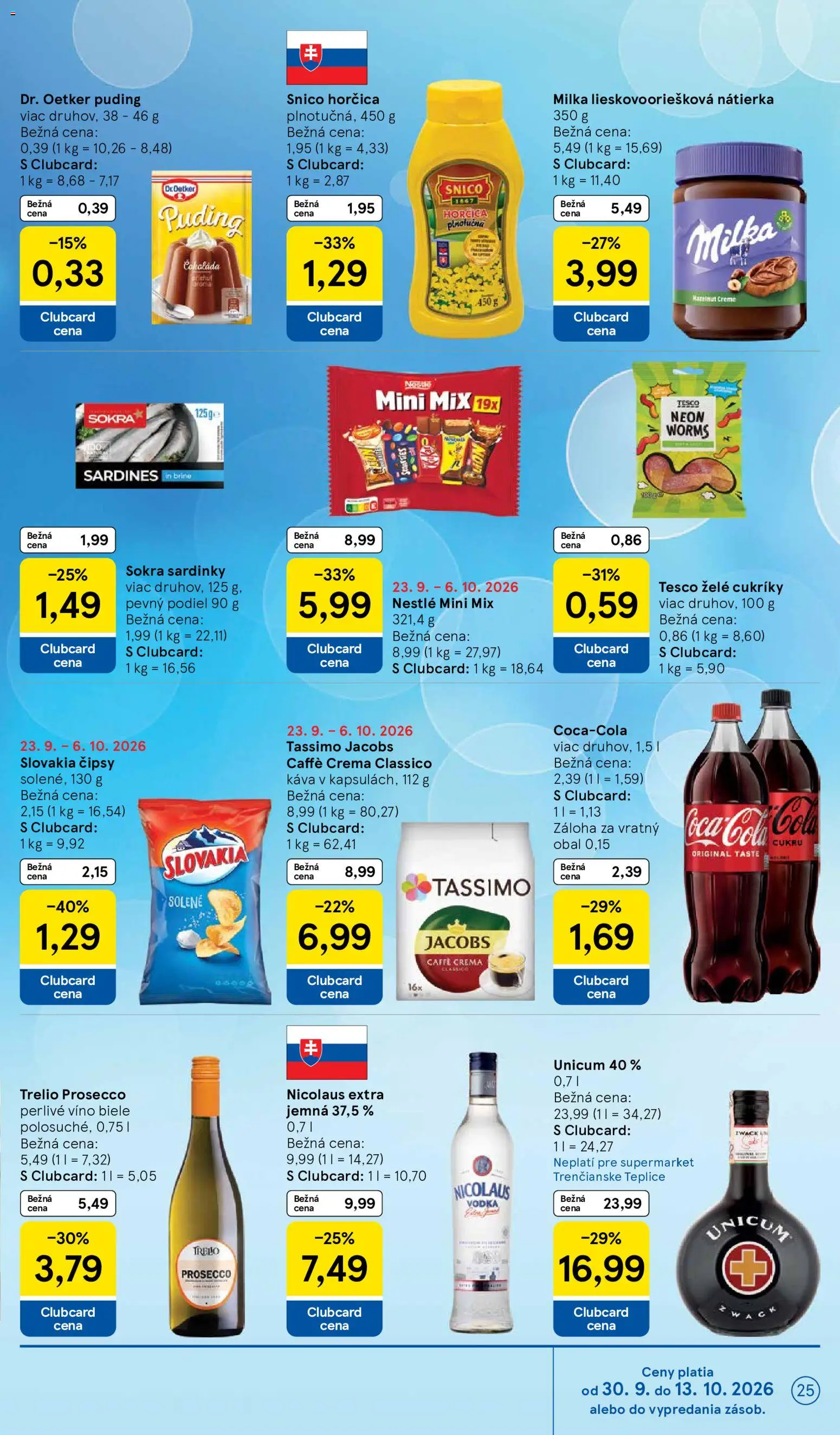 Nové Tesco akcie – leták je platný od 30.09.2026 | Strana: 25