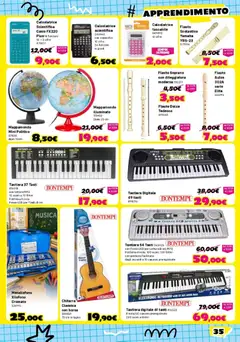Anteprima del volantino Orizzonte volantino Scuola valido a partire dal 30/07/2026 | Pagina: 35 | Prodotti: Coperchio, Tastiera, MP3, USB