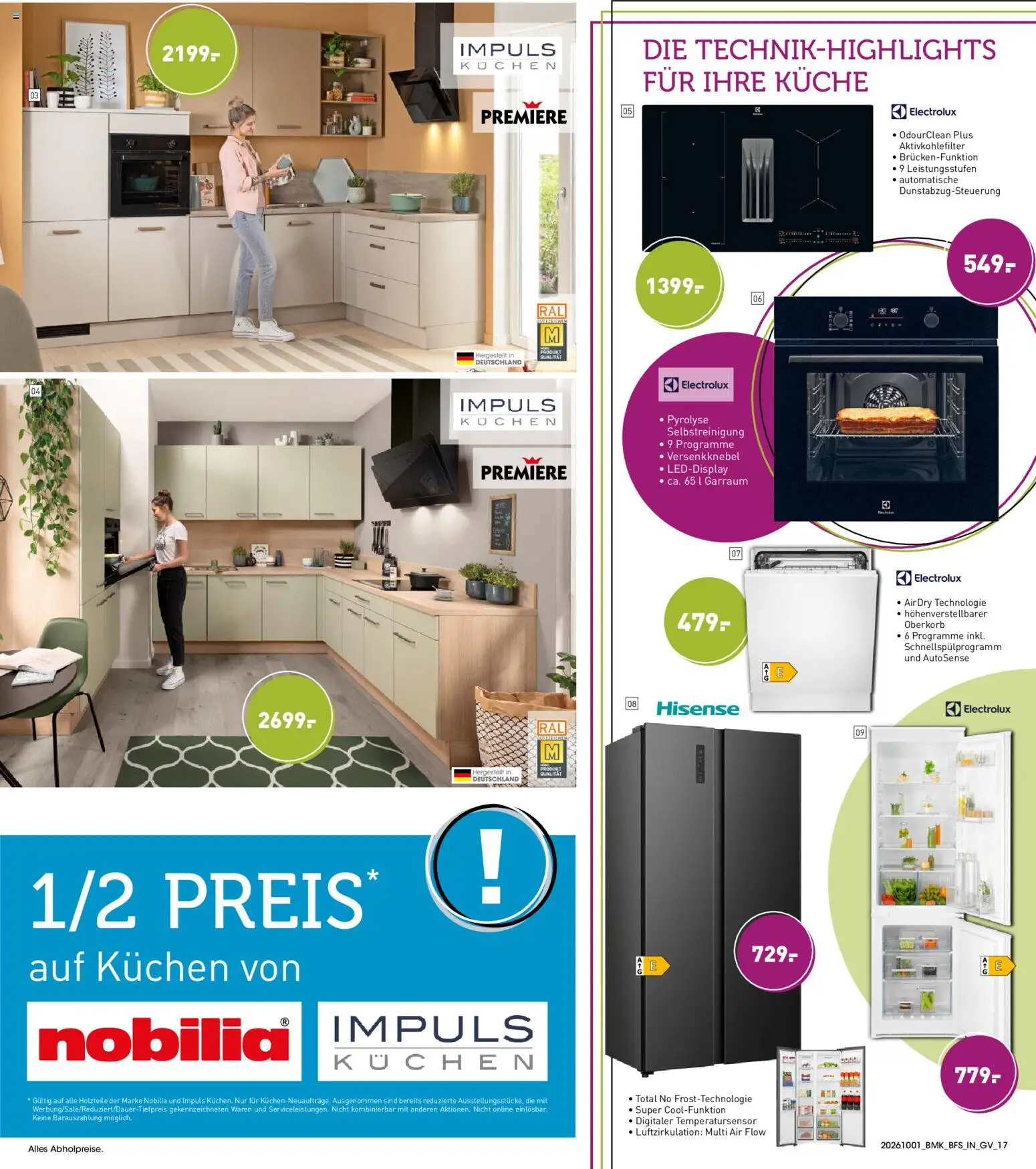 Möbel Martin Prospekt – gültig ab 01.10.2026 | Seite: 17 | Produkte: Hisense, Küche, Kuchen