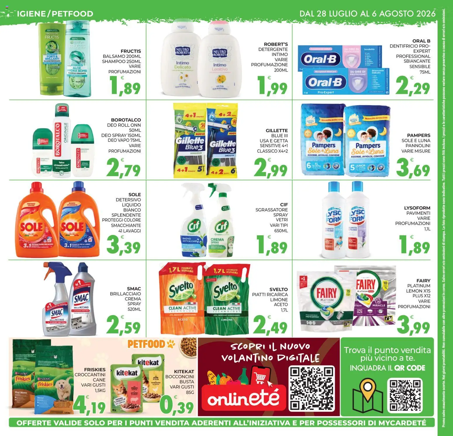 Volantino Eté del 28/07/2026 | Pagina: 12 | Prodotti: Balsamo, Crema, Dentifricio, Intimo