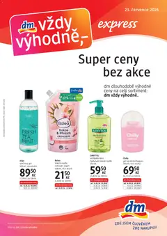 Náhled letáku dm drogerie leták - Express od 23.07.2026