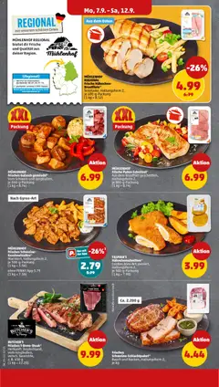 MÜHLENHOF Frisches Gulasch gemischt*, Vom Schwein und Jungbullen, je 800-g-Packung ab 07.09.2026 gültig | Seite: 8