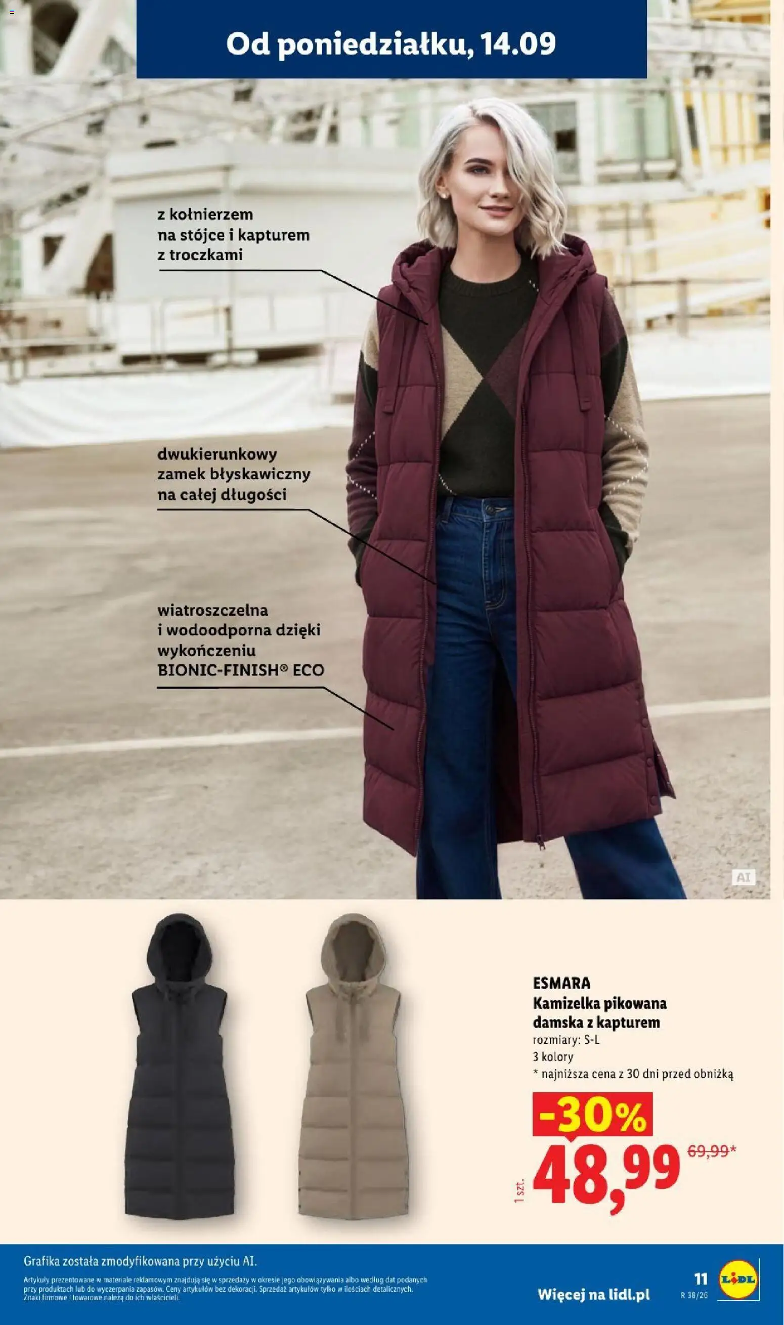Lidl Katalog od 14.09.2026 | Strona: 15 | Produkty: Kamizelka