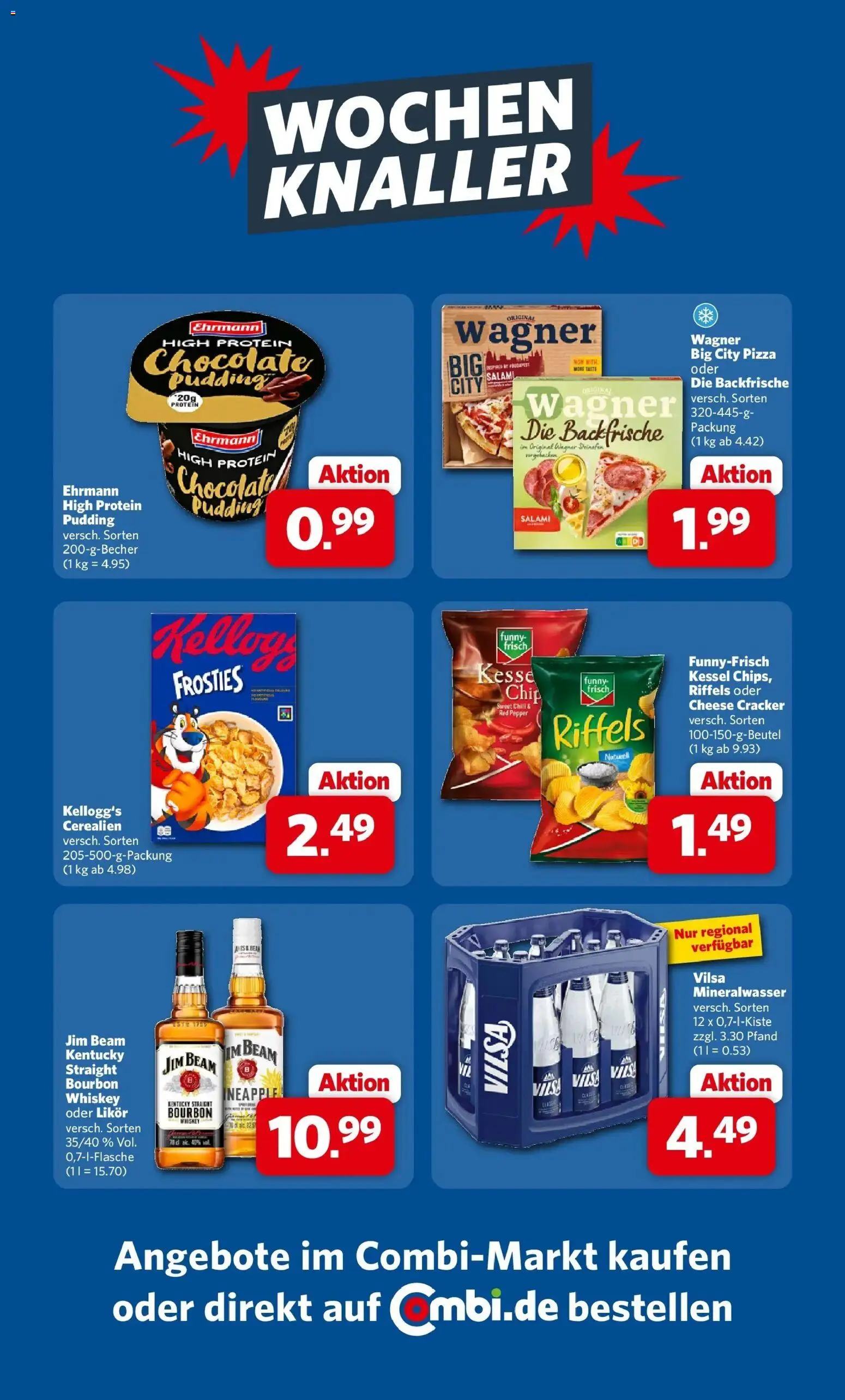 Combi Prospekt Celle – gültig ab 12.10.2026 | Seite: 28 | Produkte: High protein pudding, Salami, Pizza, Bourbon