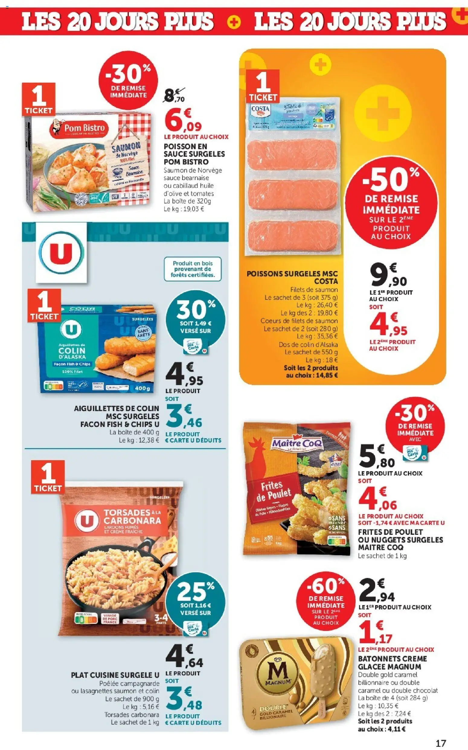 {H1} | Page: 17 | Produits: Magnum, Viande, Tomates, Coq